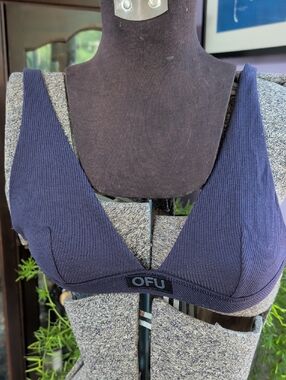 NEW! Navy Ribbed Bralette - Comfortable Everyday Support